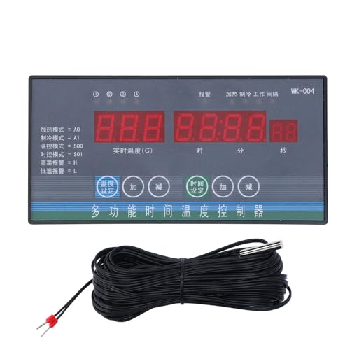 Digital Temperature Controller Thermostat Switch for Greenhouse Garden Farm , Temperature Controllers (with 10m Probe)