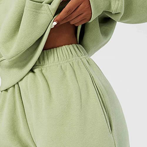 Calça de Moletom Feminina, Calça Esportiva Absorvente de Suor Com Bolso Deslizante para Exercícios I