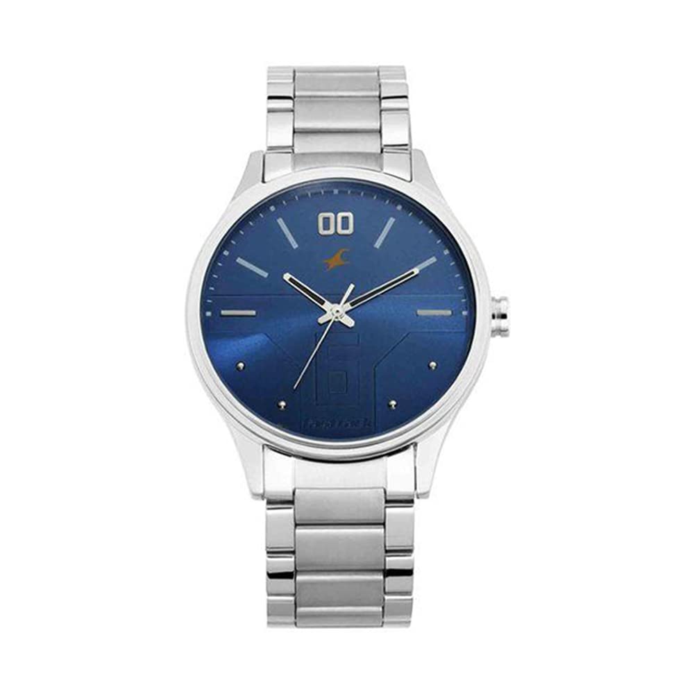 Fastrack Bare Basics Quartz Analog Blue Dial Stainless Steel Strap Watch for Men-NS3247SM01 (B08R5ZW8FB) Amazon Price History, Amazon Price Tracker