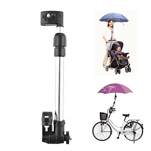 Yosoo Ajustable bebé cochecito bicicleta cochecito silla paraguas Barra soporte montaje Stand paraguas soporte accesorios