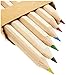 eBuyGB Colouring Pencil Crayons, Kids Party Bag/Loot Toy Wedding Favour (Pack of 10),Brown