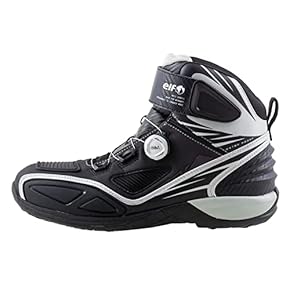 elf バイク用ハイカット靴 白/黒/赤　サイズ26センチ Amazon.co.jp: エルフ(ELF) バイクシューズ EXA11 レッド 26.5cm