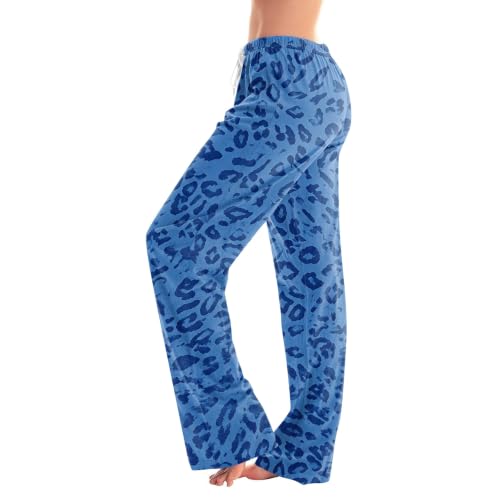 Leopard Pants Women Baggy Casual Leopard Print Pajama Pants Cute Pajamas - image 1