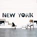 DRAEGER Lot de 3 Stickers mural"NEW YORK" noir