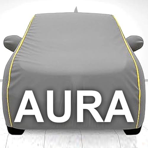 Image of Car Cover for Tata Nexon All Model & Years (2017-2025) 100% Waterproof with Mirror Pockets, Triple Stitched Bottom Elastic Dustproof Full Body Protection Heat & UV Resistant,- Grey