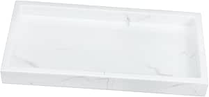 TIDTALEO Bathroom Plate Marble Tray for Bathroom Counter Organizer ...