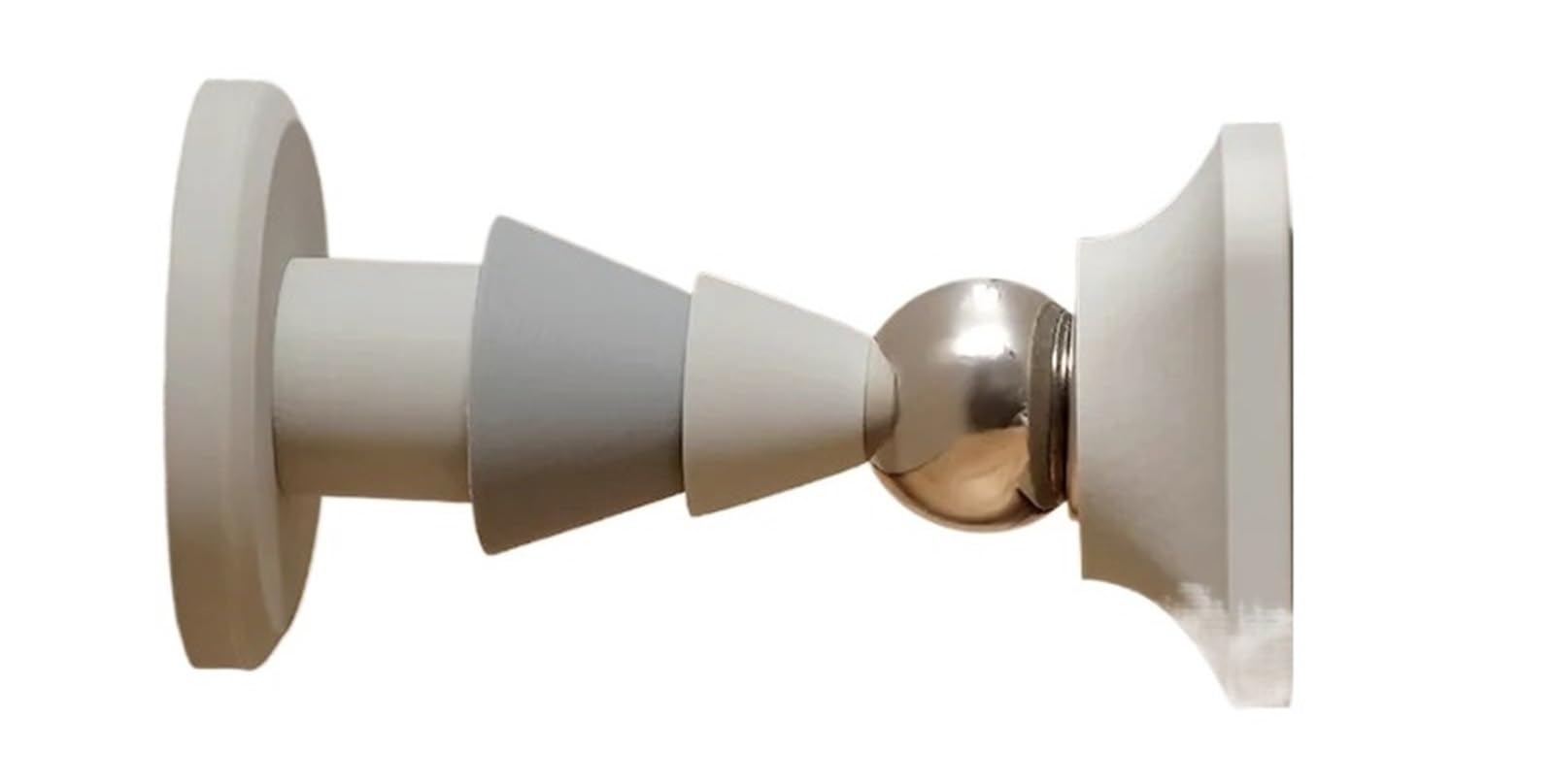 Succión de Puerta, succión de Pared no Perforada, succión de Piso de Acero Inoxidable, Tope de Puerta, Dispositivo magnético Fuerte for Puerta de baño(Gray 1pcs)