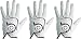 Finger Ten Mens All Premium Soft Cabretta Leather Tour Durafit Left Hand and Right Hand with Cadet Size Golf Gloves Value 3 Pack (Medium/Large, left)