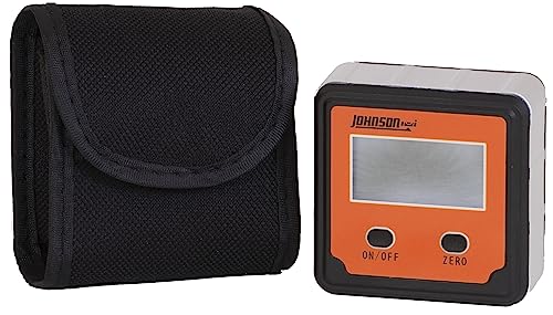Image of Johnson Level & Tool 1886-0000 Magnetic Digital Angle Locator w / 2 Buttons, Orange, 1 Locator