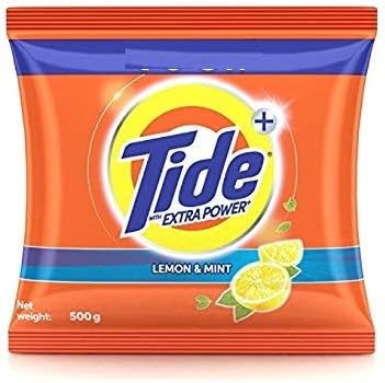 Plus Detergent Washing Powder with Extra Power Lemon and Mint Pack - 500 g