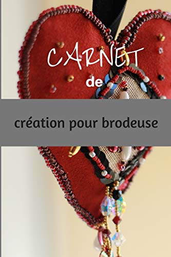 CARNET DE CREATION POUR BRODEUSE: livre avec grilles vierges àcompléter pour créations de motifs de broderie et point de croix | 6 x 9 pouces, 50 pages | cadeau pour brodeuses (French Edition)