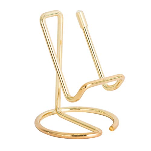 Wrought Iron Phone Holder Collectible Memorial Items Organization for Fashionable Magazine Story Books