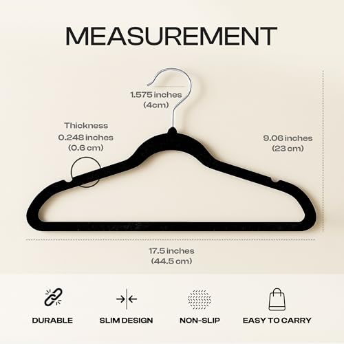 image for Utopia Home Velvet Hangers 30 Pack - Non-Slip Suit Hangers with 360 De