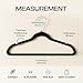 Utopia Home Velvet Hangers 50 Pack – Luxury Non-Slip Slim Suit & Coat Hangers, Strong Space-Saving Clothes Hangers with Pants Bar and 360° Swivel Hook – Black