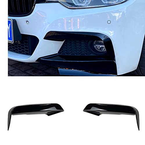 2PCS Front Splitter Bumper Lip For BMW 3 Series F30 F31 M Sport 2012-2018