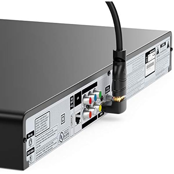 Угловой адаптер HDMI DeleyCON 90 вилка в розетку позолоченные контакты 3D 1080p Full HD черный