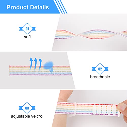 Kids Wristband Compatible With Apple Airtag, Protective Case For Air Tag Gps Tracker Holder With Nylon Bracelet, Adjustable Anti Lost Watch Band For Toddler Child Elder(Rainbow A) #TOP2