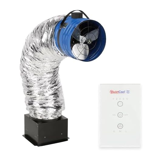 Quietcool QC CL-1500 RF Classic Advanced Whole House Fan with Wireless Control - 1472 CFM - One Speed - Covers up to 736 SQFT - 10 Year Warranty - Removable Grille
