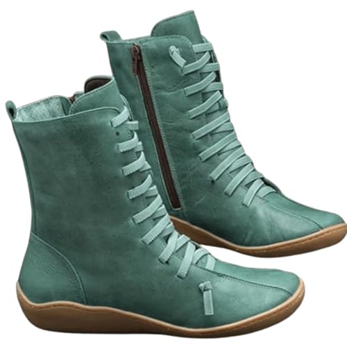 Bottines compensées femme hiver anti-douleur aux pieds avec talon bas