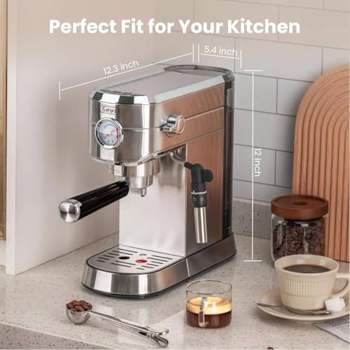 Image of Fastlink‚Auto Milk Frother Espresso Machine: Professional Coffee Maker for Cafe-Quality Coffee at Home