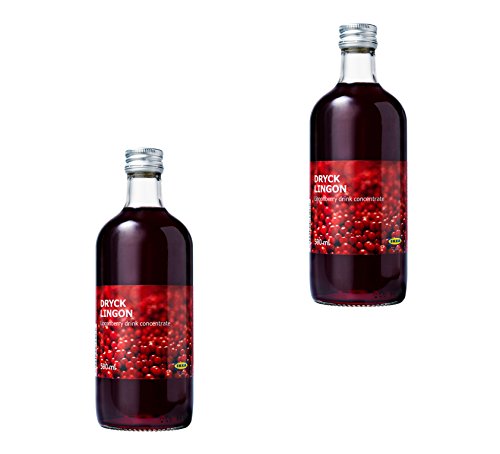 image for IKEA Dryck Lingon - Sweet Swedish Lingonberry Fruit Juice Drink Concen