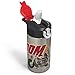 Zak Designs Toy Story 4 Duke Caboom Stainless Steel Non-BPA Water Bottle 15.5 oz with One Hand Operation Action Lid and Built-in Carrying Loop, Water Bottle with Straw is Perfect for Kids