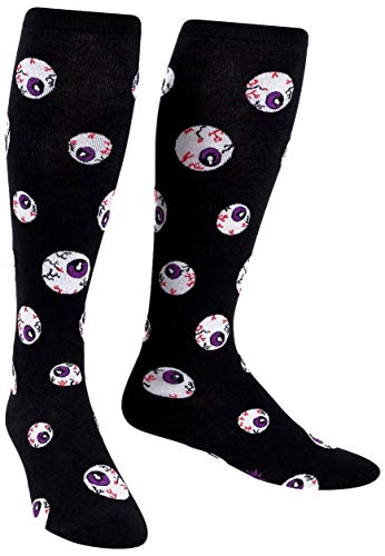 Sock It To Me Unisex Wide Calf Glow In The Dark Eyeball Socks