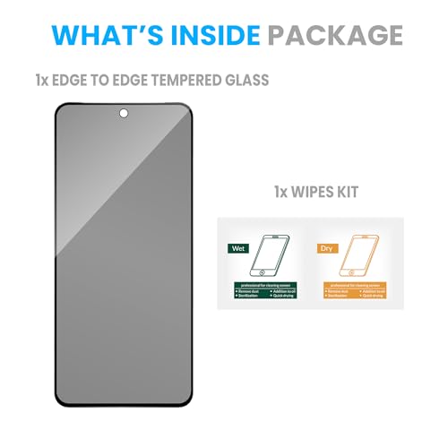 Image of FIRST MART Privacy Tempered Glass for Google Pixel 8 | Anti-Spy Screen Protector, Edge-to-Edge 9H Scratch Protection, Case-Friendly, Bubble-Free | Pack of 1
