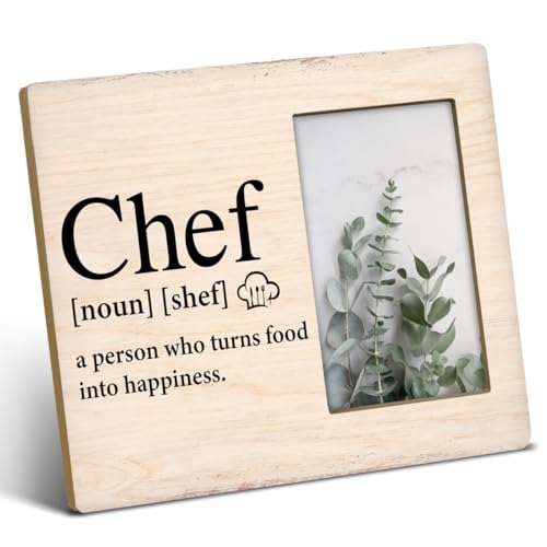 NGAEAK Chef Gifts for Men Women, Chef Definition Wood Picture