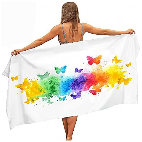 FANSU Extra Large Microfibre Beach Towel Cover