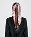 QBSM Womens 23.6 inch Satin Silk Feeling Formal Square Neck Scarf Head Hair Wraps Kerchief