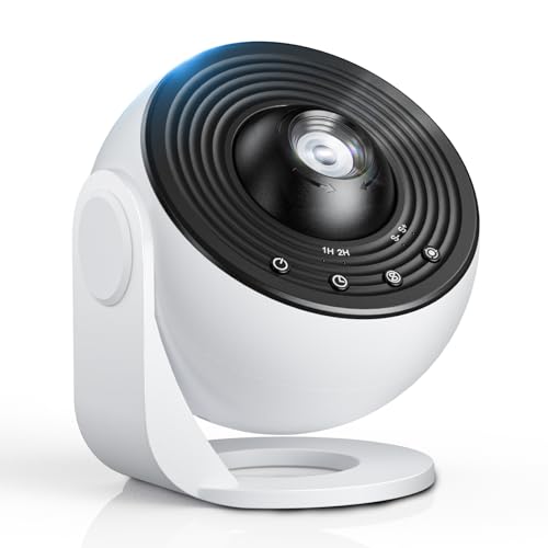 CAKLIK Sternenhimmel Projektor mit 13 Stück Filmscheiben, Geräuscharmer LED-Planetarium Galaxy Projektor, Timer & 360° Rotierenden, Sternenprojektor für Schlafzimmer, Partys und Feiertage
