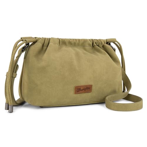 Image of Wrangler Purse for Women Small Crossbody Bags Cute Cross Body Bag with Drawstring