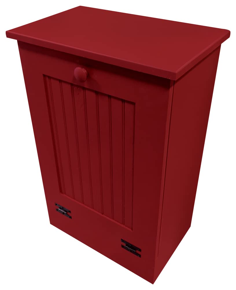 Sawdust City Wooden Tilt Out Trash Bin (Old - Red)