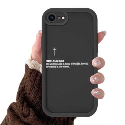 Coque chrétienne iPhone 16 antichoc résolvant les chutes avec citation de la Bible