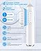 Electric Toothbrush with Water flosser, 3 in 1 Teeth Cleaning Kit with 7 Modes, Electric Toothbrush and flosser Combofor Adults, Water Flosser Portable for Travel and Home (White)