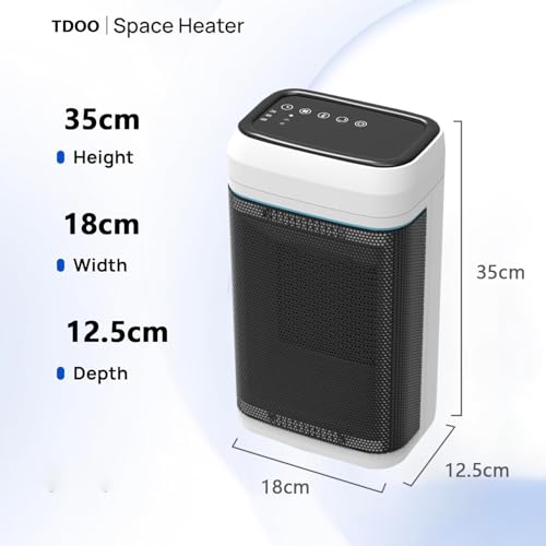 Space Heater, Portable Cooling Fan with Heating Function,Fast Heating, Remote Control Electric Fan Heater 2000W/900W Safe & Quiet Ceramic Heaters for Indoor, Tip-over & Overheat Protection