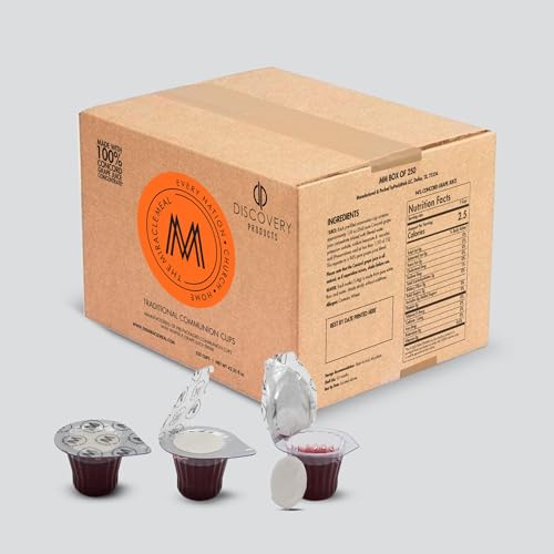 DISCOVERY PRODUCTS Pre-Filled Communion Cups and Wafer Set & Juic...