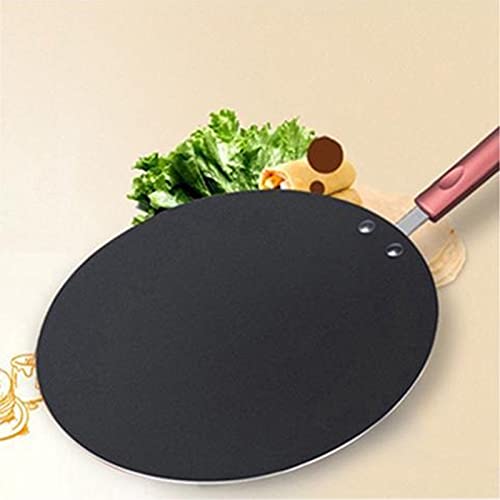 lvifloae Pfannkuchenpfanne, Crepe-Maker, flache Pfanne, Grillpfanne mit Streuer, Spatel, Crêpe-Maker-Grillplatte zum Kochen in der Küche