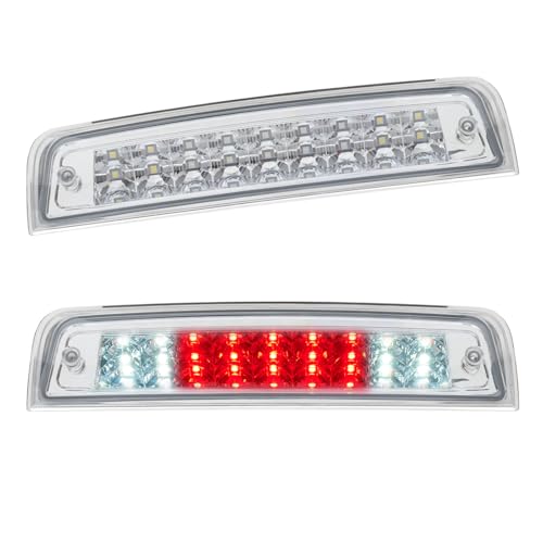 Image of Third 3rd Brake Light LED for 2009-2017 Dodge Ram 1500, High Mount Rear Brake Lights Assembly for 10-17 Ram 2500 3500, Waterproof Center Cab Lamp Cargo Stop Light (Chrome)