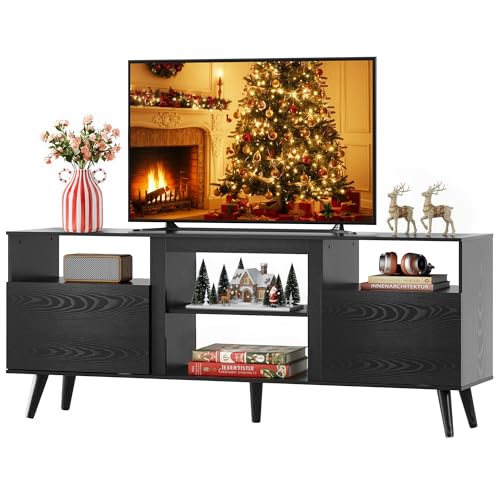 WLIVE Mid-Century Modern TV Stand for 55 60 65 Inch