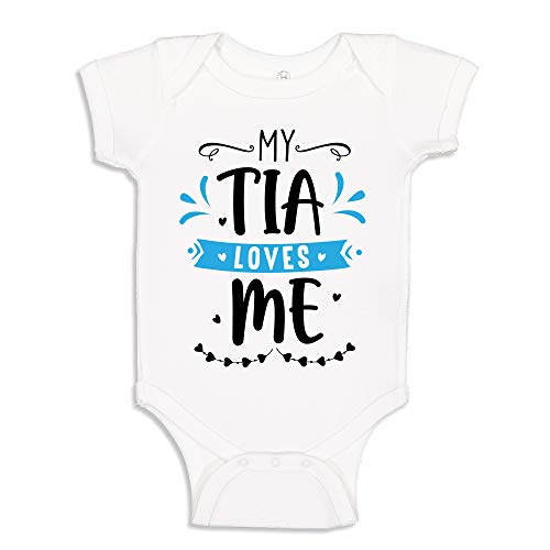 My Tia Loves Me Baby Bodysuit or Toddler T-Shirt Cute Tia Clothing Gift
