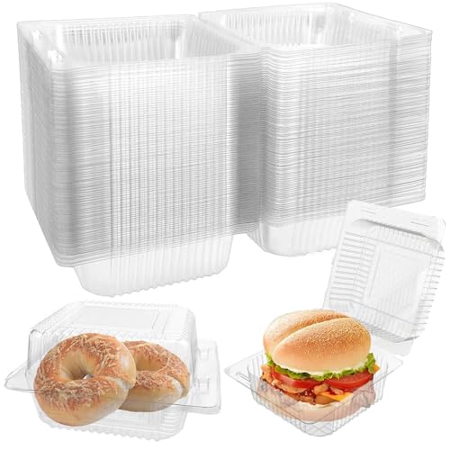 La mejor comparación de Plástico transparente Top 10. 46 100 Cajas para Pasteles Cuadrado con Tapa Contenedores para Llevar con Bisagras de Plástico Transparente Cajas de Charcutería para Postres Donuts Cupcakes Galletas Muffins...