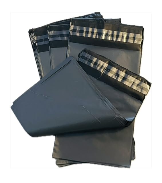 NN BARGAINS 1000 Grey Mailing Bags 6x9 Inches – Bulk 100% Recycled Plastic, Waterproof & Tear-Resistant Self-Seal Poly Mailers – Envelope - Secure Postal Bags for Shipping – 6x9