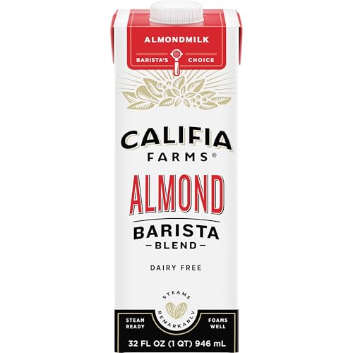 Califia Farms - Original Almond Barista Blend Almond Milk, 32 Oz, Shelf Stable, Dairy Free, Plant...