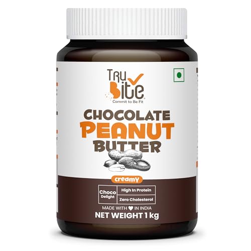 Image of Trubite Chocolate Peanut Butter (Creamy) (1kg) | High in Protein | Goodness of Dark Chocolate | No Cholesterol | Rich in Antioxidant