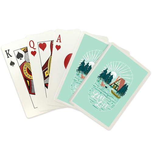Lantern Press Lake Life Series Baraja de Poker 52 cartas miniatura 2