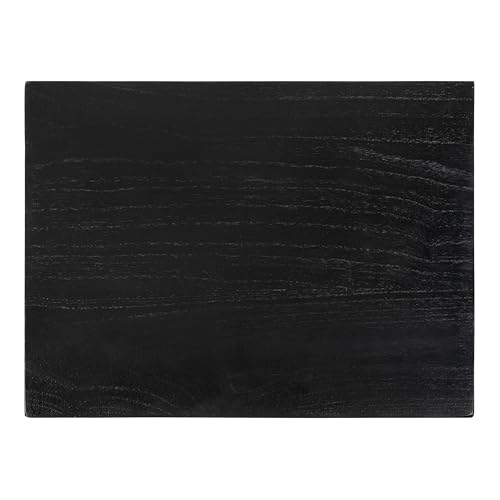 JONATHAN Y Revine 17" Handcrafted Rustic Mindi Backless Stool, Black by JONATHAN Y - Used condition - Image 6