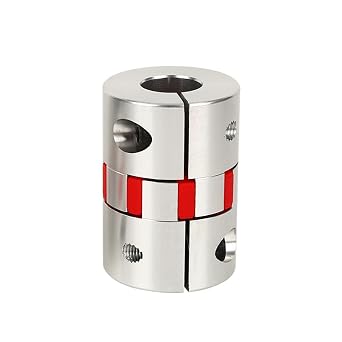 Acoplamiento Flexible de Eje Tipo Ciruela, 6.35mm a 10mm Diametro 30mm Longitud 40mm Aleacion de Aluminio para Impresora 3D CNC Servomotor Paso a Paso