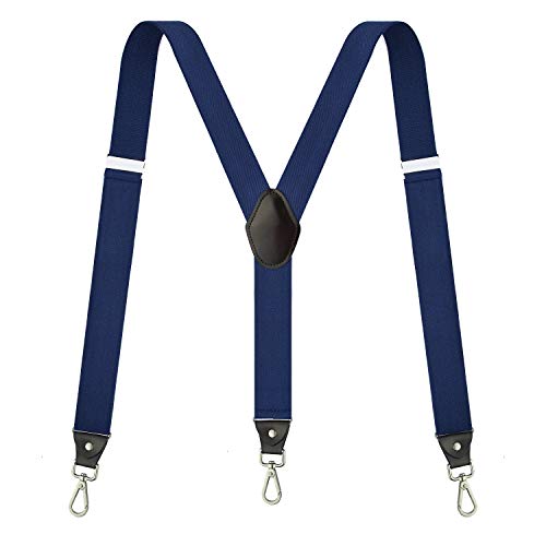 Opiniones y reviews de Tirantes para Hombre favoritos de las personas. 45 Vauhse - Tirantes ajustables para hombre, con correas elásticas y espalda en Y, resistente para el trabajo, Azul, Large